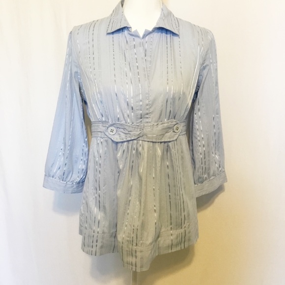 🛍 “HOST PICK” Motherhood Light Blue Blouse Medium - Picture 5 of 8